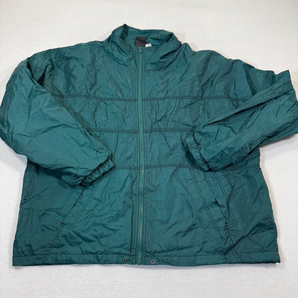 Vintage McGregor Jacket Men XL Green Full Zip Windbreaker 80s